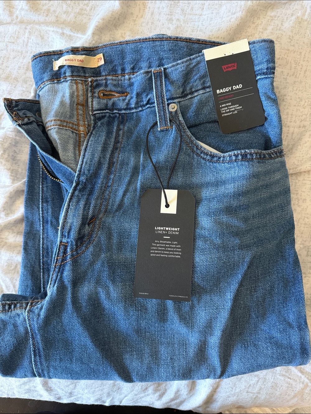 Levi's Relaxed Baggy Dad Jeans - Blue Denim
